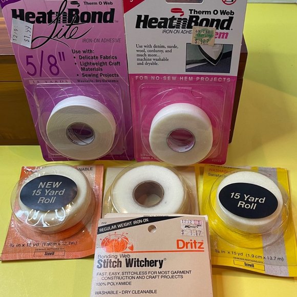 Art Bag Of Stitch Witchery Thermoweb Iron On No Sew Adhesive Hem